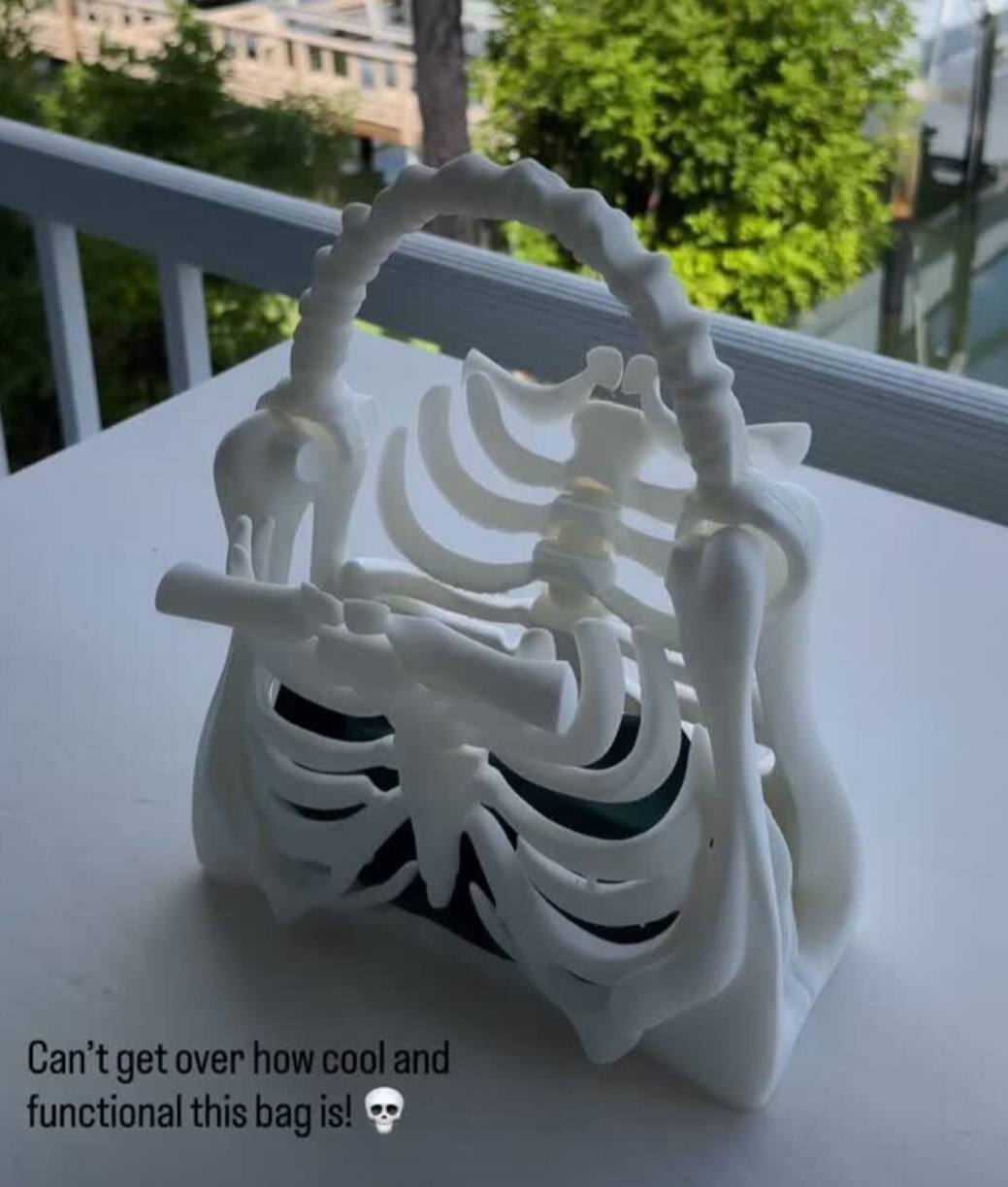 Bone Bag | Skeleton Handbag | Edgy Statement Purse | Broke Flexing