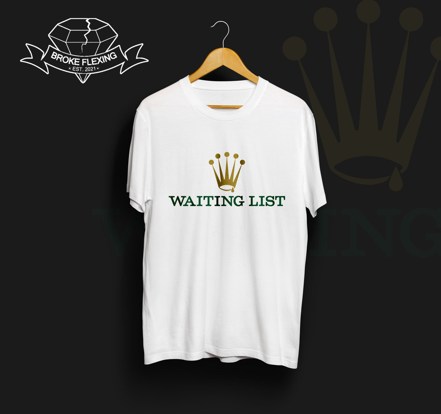 Timepiece Waiting List - Broke Flexing - T-Shirt
