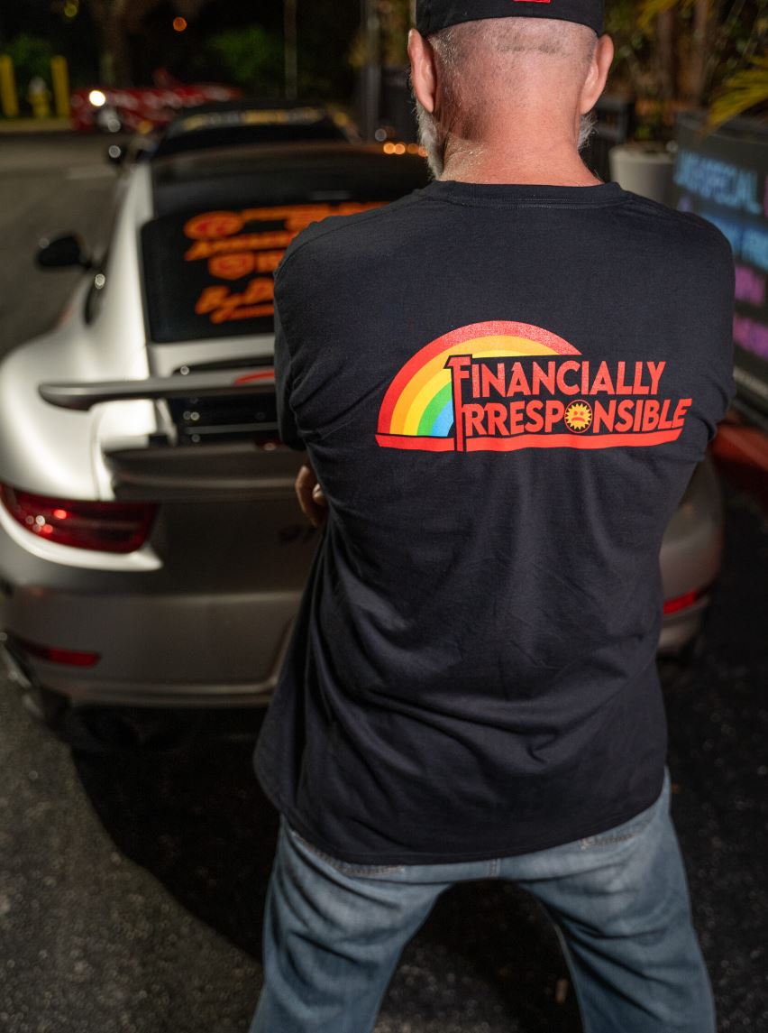Financially Irresponsible Rainbow - Broke Flexing - T-Shirt