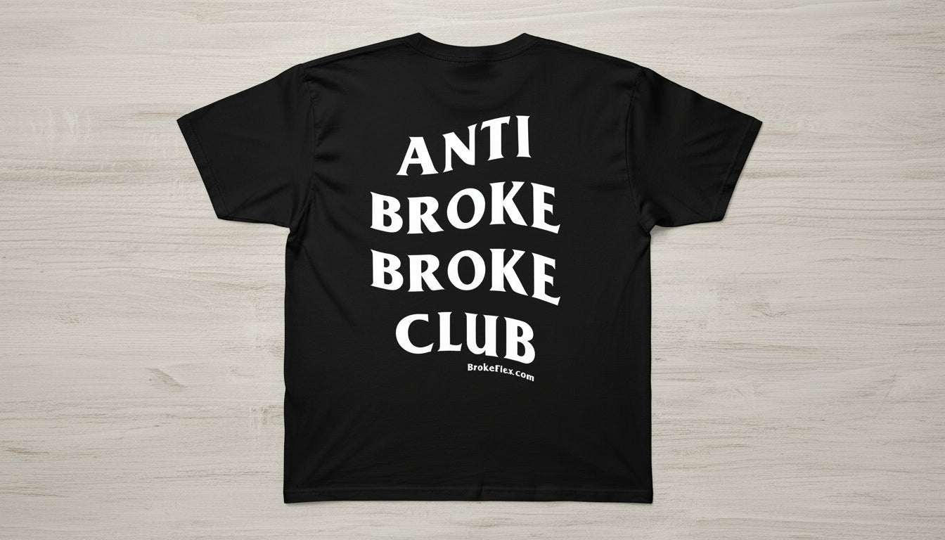 Anti Broke Broke Club - Broke Flexing - T-Shirt