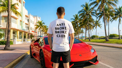Broke Boi Club T-Shirt | Funny Streetwear for Car & Flex Culture | Broke Flexing