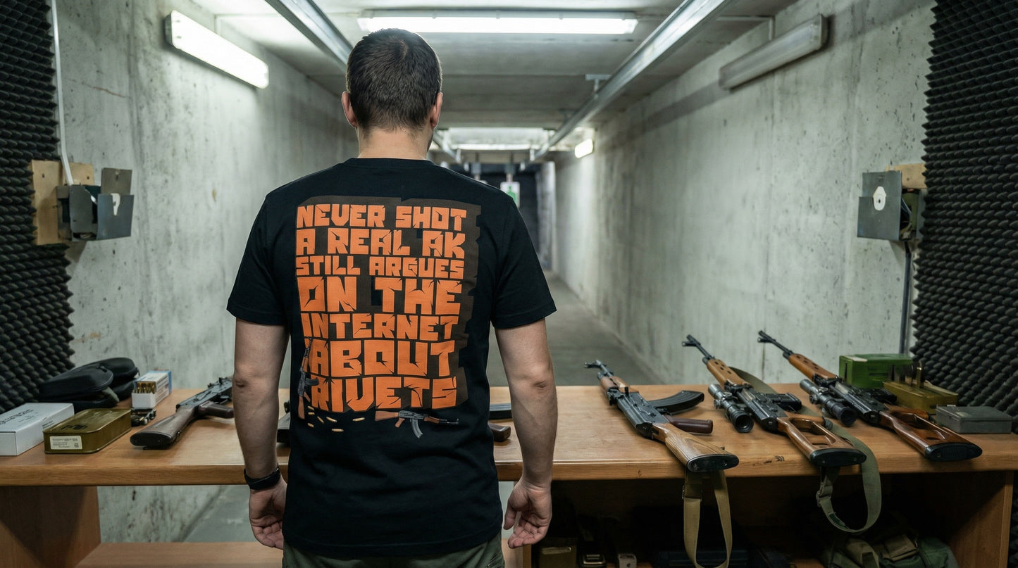 Take It Down a Notch – AK Guy T-Shirt | Broke Flexing