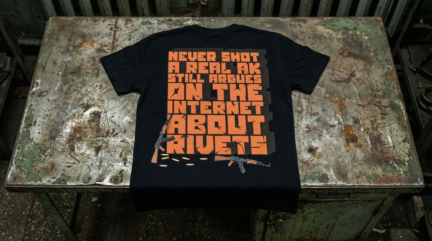 Take It Down a Notch – AK Guy T-Shirt | Broke Flexing