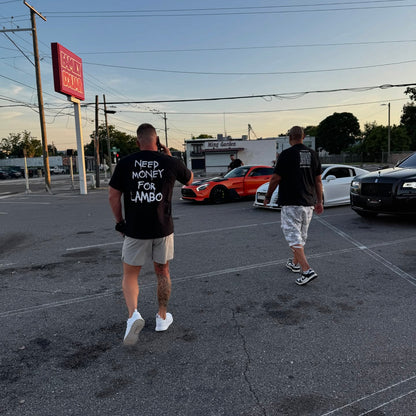 Need Money For Lamborghini T-Shirt | Supercar Humor Apparel | Broke Flexing